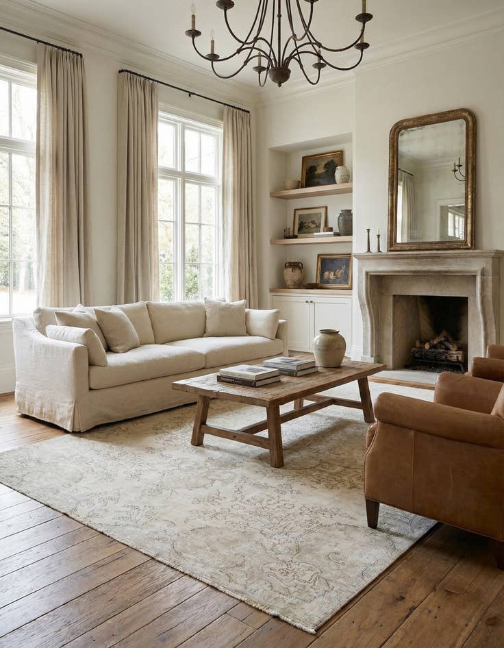 Detail image of 6' 6 x 10'  Hand Knotted Ultra Vintage Persian Wool Rug