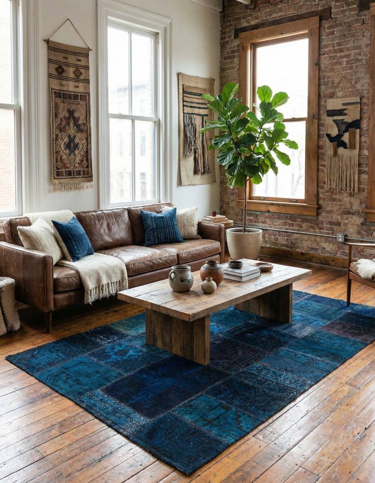 Detail image of  4' 4 x 6' 7  Hand Knotted Ultra Vintage Persian Wool Rug