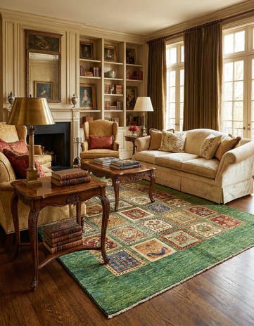 5' x 6' 8 Hand Knotted Ariana Ziegler Oriental Rug