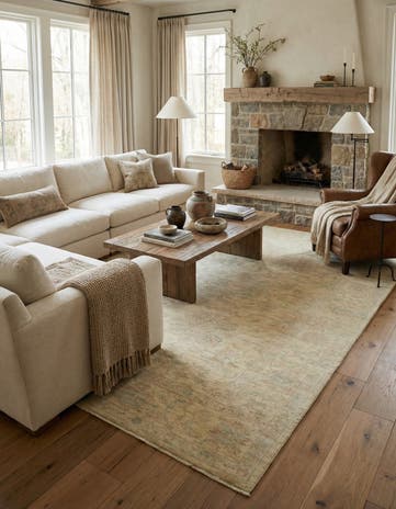 8' x 10' 1 Hand Knotted Over-Dyed Ziegler Rug