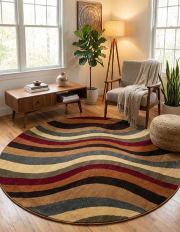 Cafe Round Rug