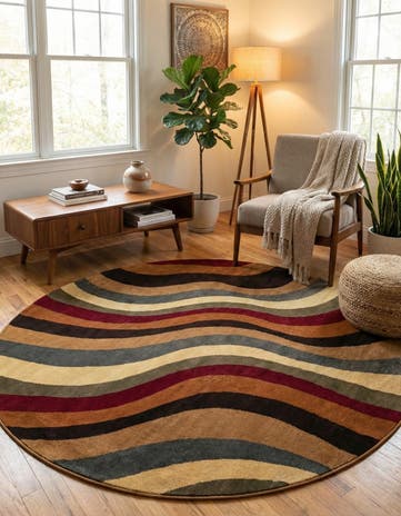 Cafe Round Rug