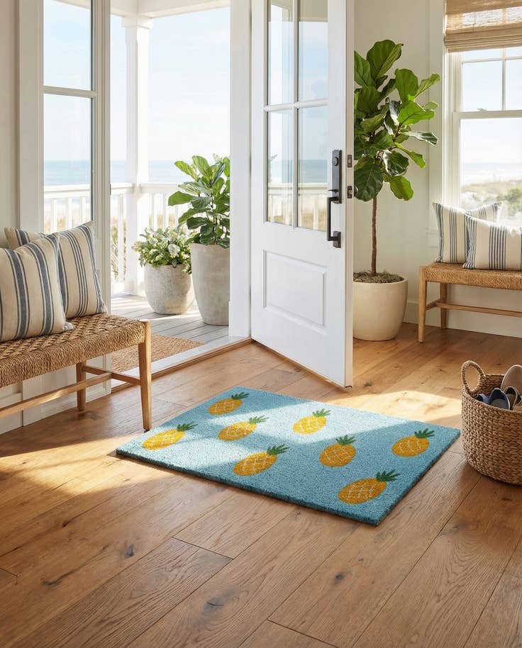 Detail image of 1' 6 x 2' 6 Pineapple Doormat