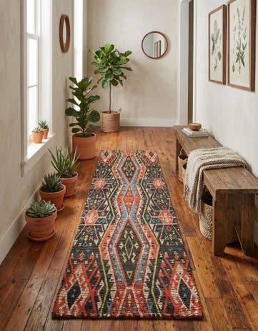 2' x 8' Chenille Jute Runner Rug