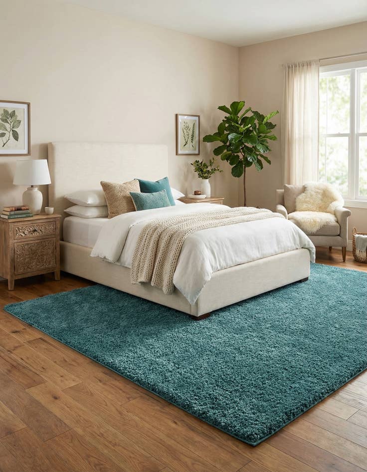 Detail image of 9' x 12' Soft Solid Shag Rug