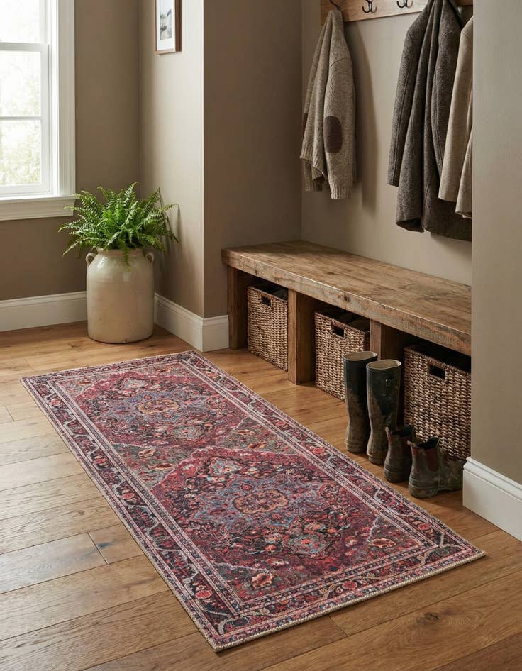 Detail image of 2' x 4' Washable Timeless Runner Rug