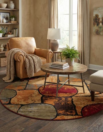 6' x 6' Cafe Round Rug