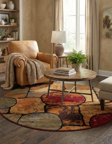 6' x 6' Cafe Round Rug