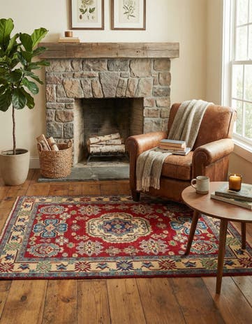 3' 2 x 5' Hand Knotted Kazak Rug