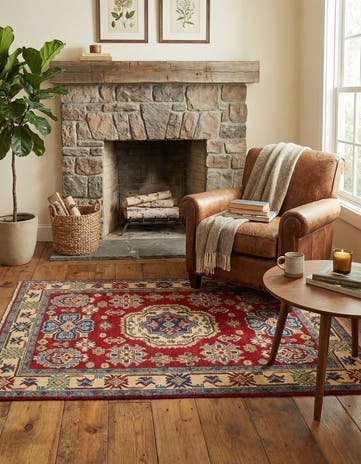 3' 2 x 5' Hand Knotted Kazak Rug
