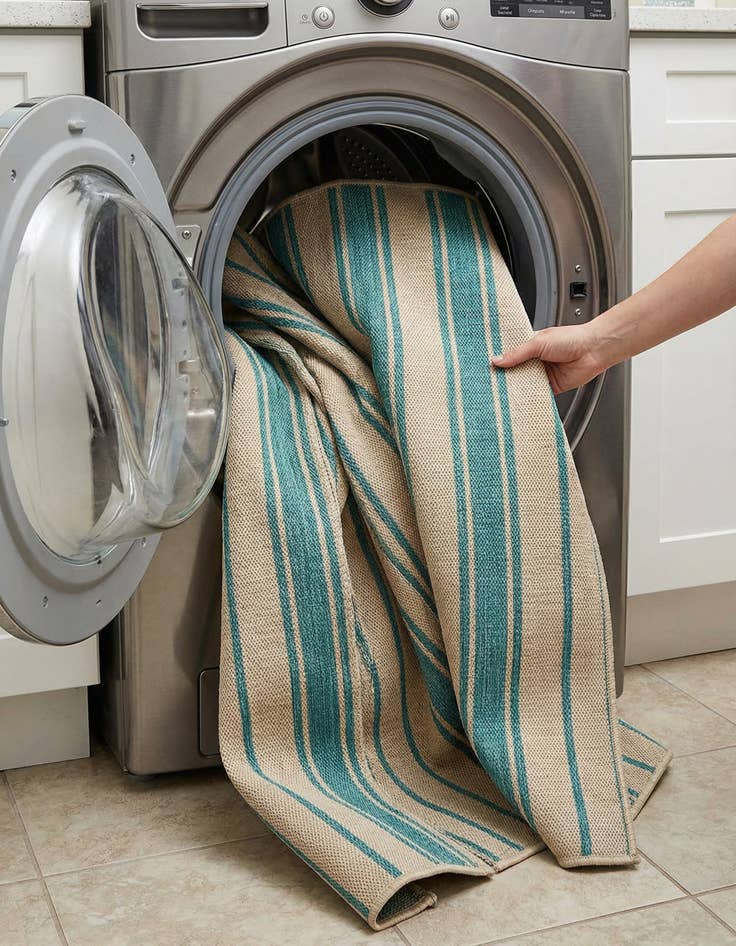 Detail image of 7' 10 x 10'  Washable Jill Zarin Anguilla Indoor / Outdoor Rug