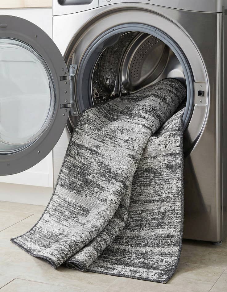 Detail image of  2' 7 x 10'  Washable Modern Indoor / Outdoor Runner Rug