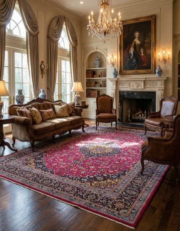 10' 2 x 12' 10 Kashan Rug