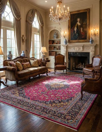 10' 2 x 12' 10 Kashan Rug