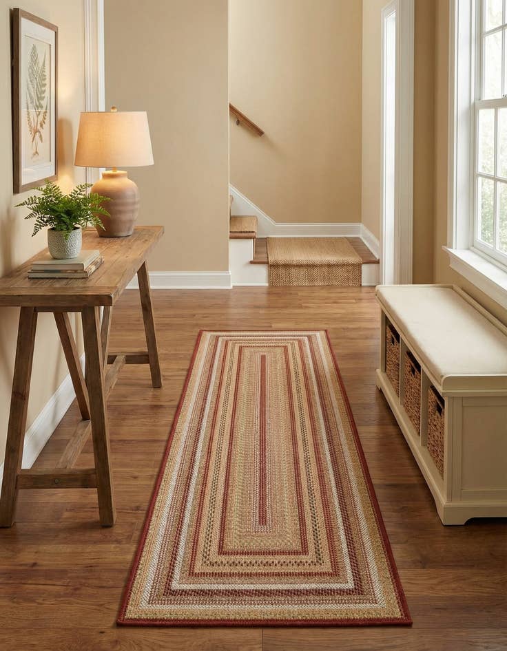 Detail image of 2' x 6'  Washable Baja Indoor / Outdoor Runner Rug