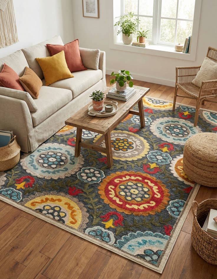 Detail image of 7' 10 x 10' Easy-Clean Casablanca Indoor / Outdoor Rug