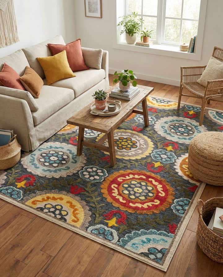 7' 10 x 10' Easy-Clean Casablanca Indoor / Outdoor Rug