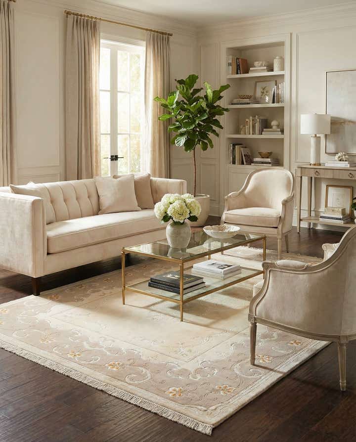 5' 9 x 7' 10 Hand Knotted Darya Wool Rug