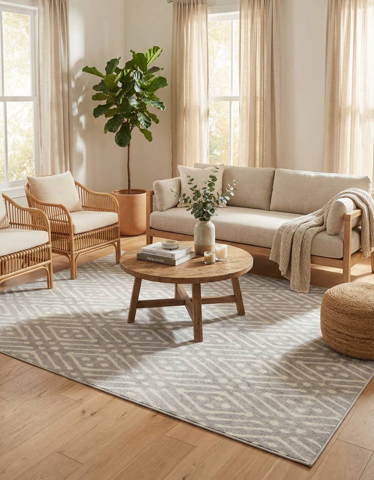 Detail image of 9' x 12' 2 Easy-Clean Sabrina Soto Ella Indoor / Outdoor Rug