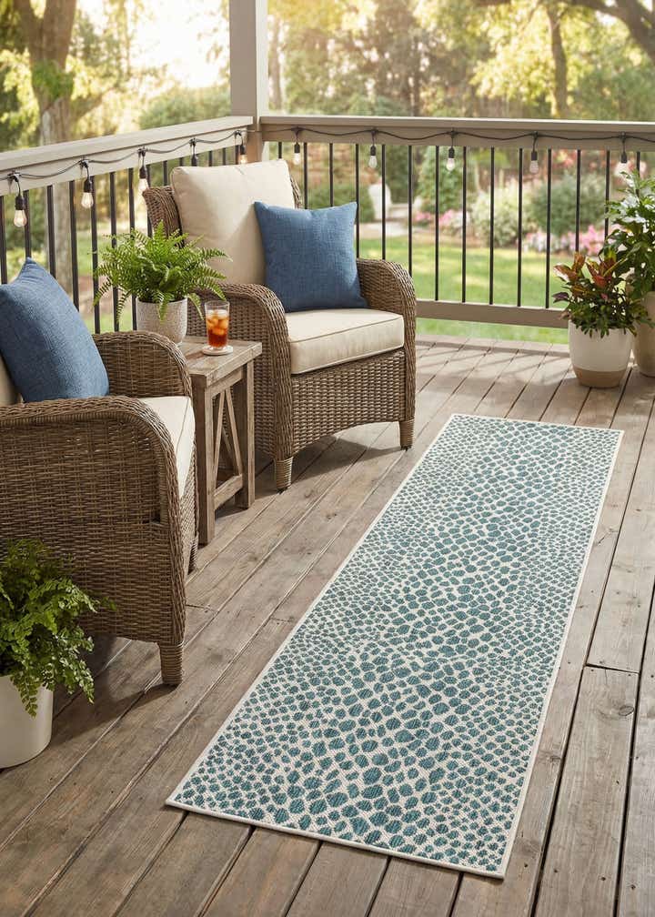 2' x 8' Easy-Clean Jill Zarin Cape Town Indoor / Outdoor Runner Rug