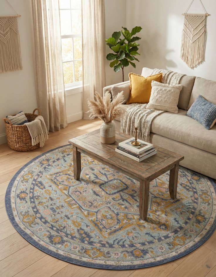 Detail image of  5' x 5' Whitney Round Rug