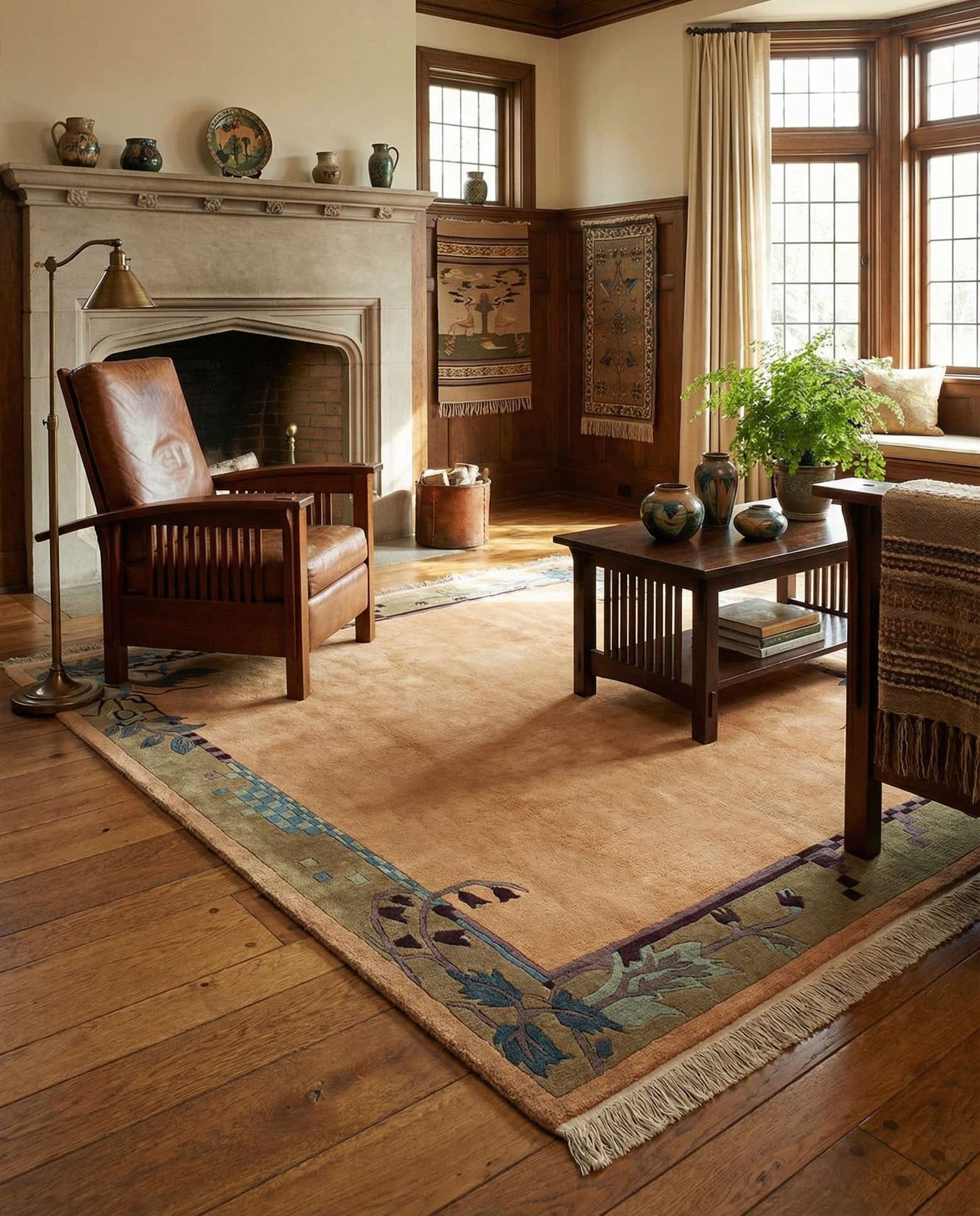 6' 8 x 9' 6 Hand Knotted Nepal Wool Rug