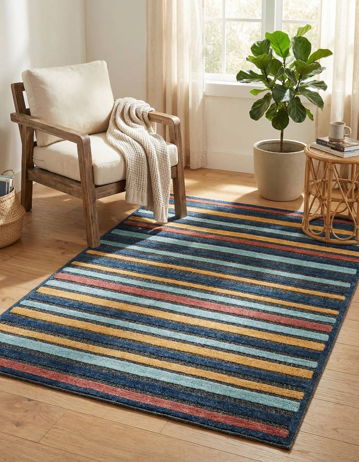 Detail image of 4' x 6'  Washable Belize Indoor / Outdoor Rug