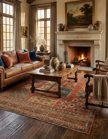 5' 9 x 7' 5 Luribaft Wool Rug