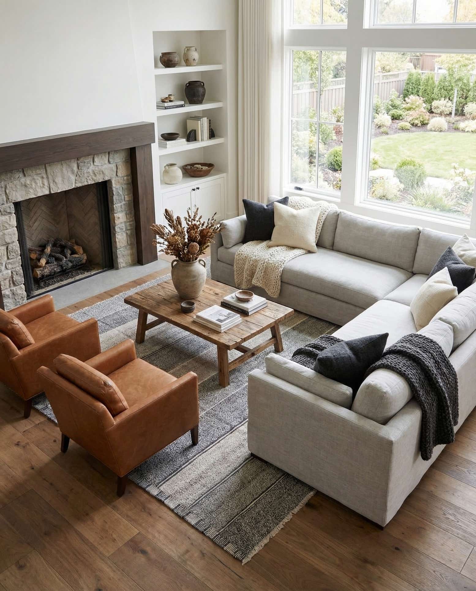 8' 4 x 9' 3 Hand Woven Kilim Modern Wool Rug