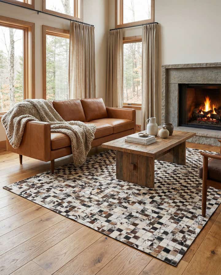 5' x 8' Cowhide Rug