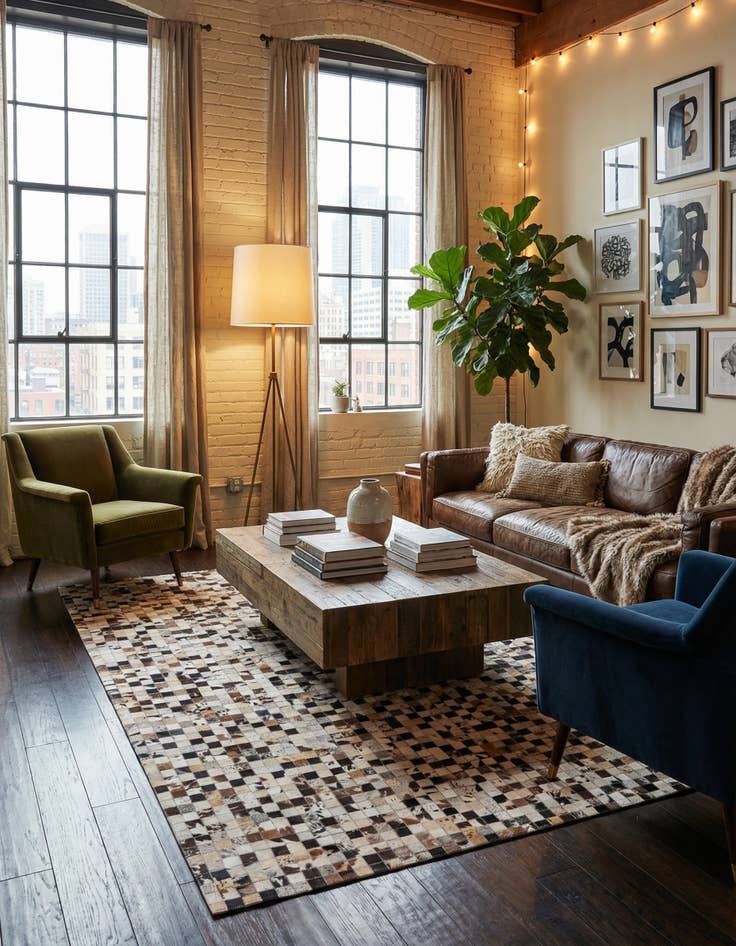 Detail image of  5' x 8' Cowhide Rug