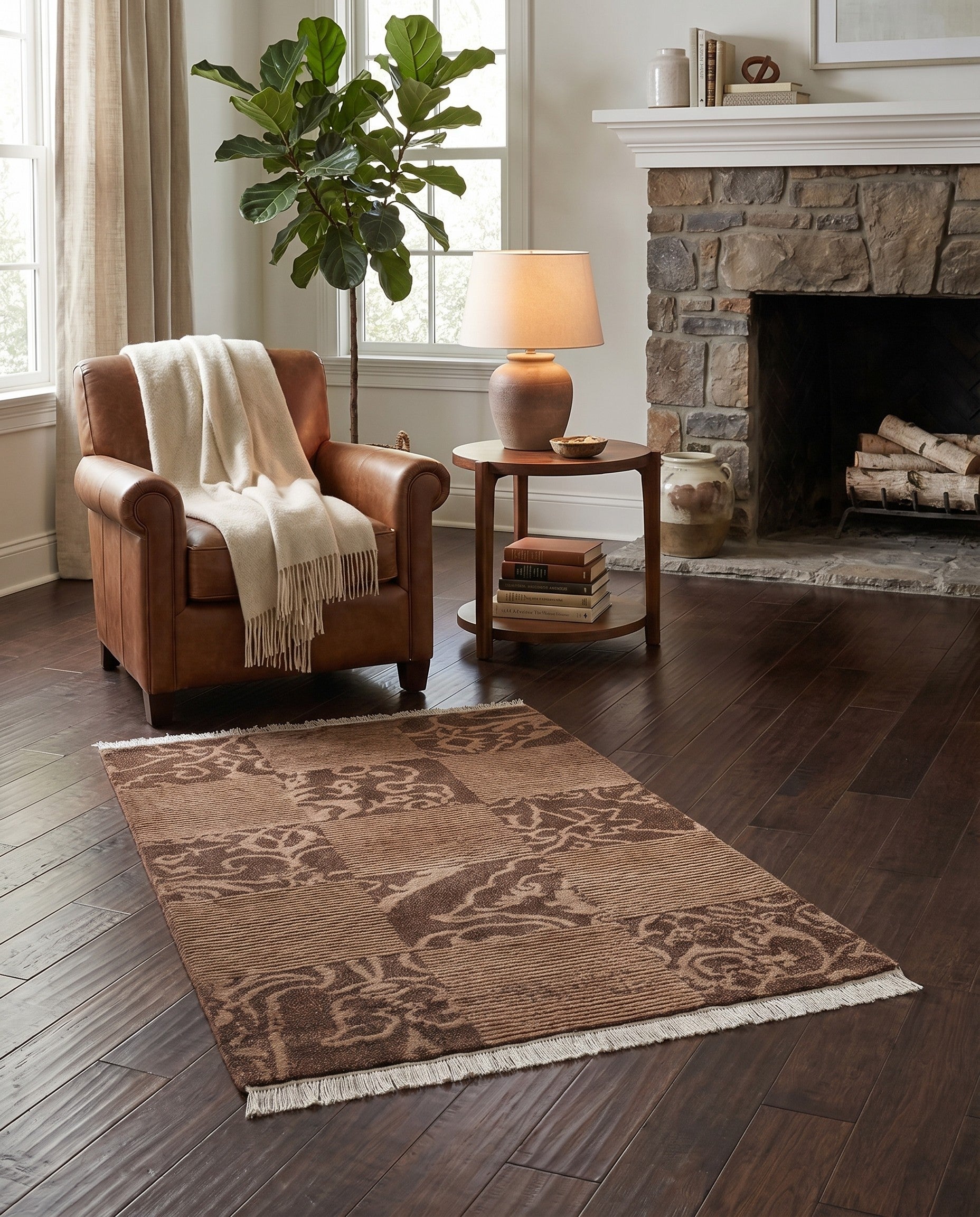2' 7 x 5' 2 Hand Knotted Darya Wool Rug