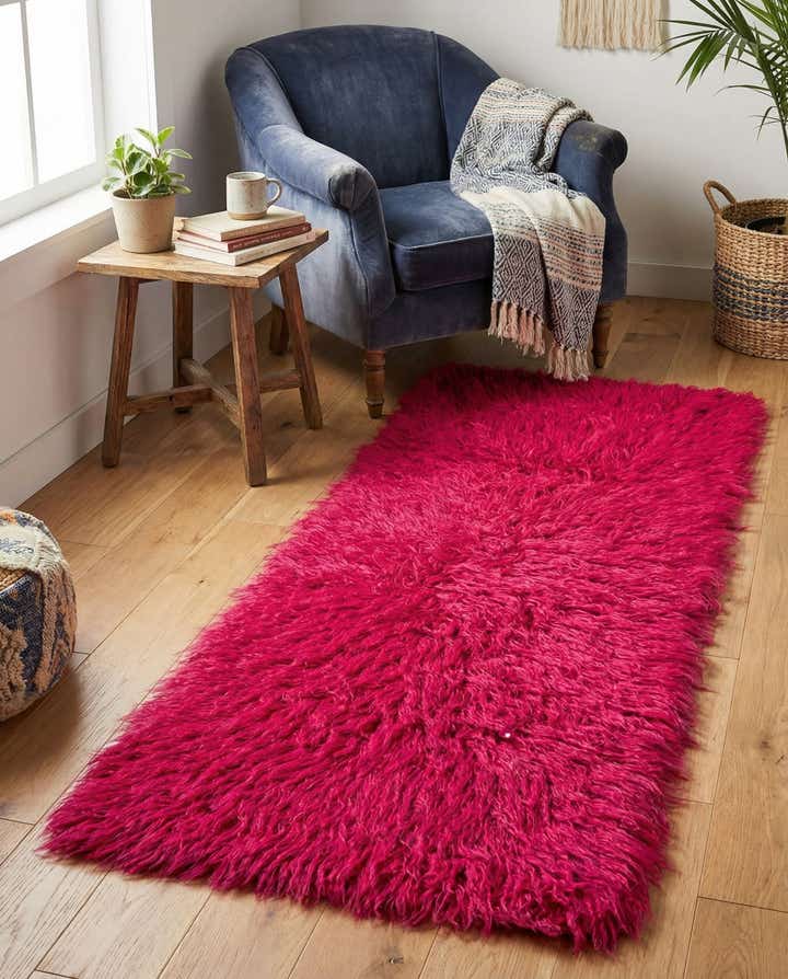 2' x 5' Hand Knotted Moroccan Wool Runner Rug