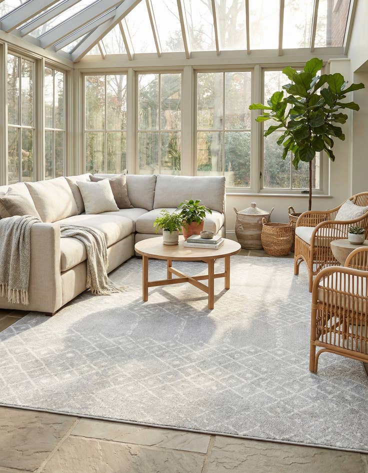 Detail image of  10' x 14' Paxon Trellis Rug