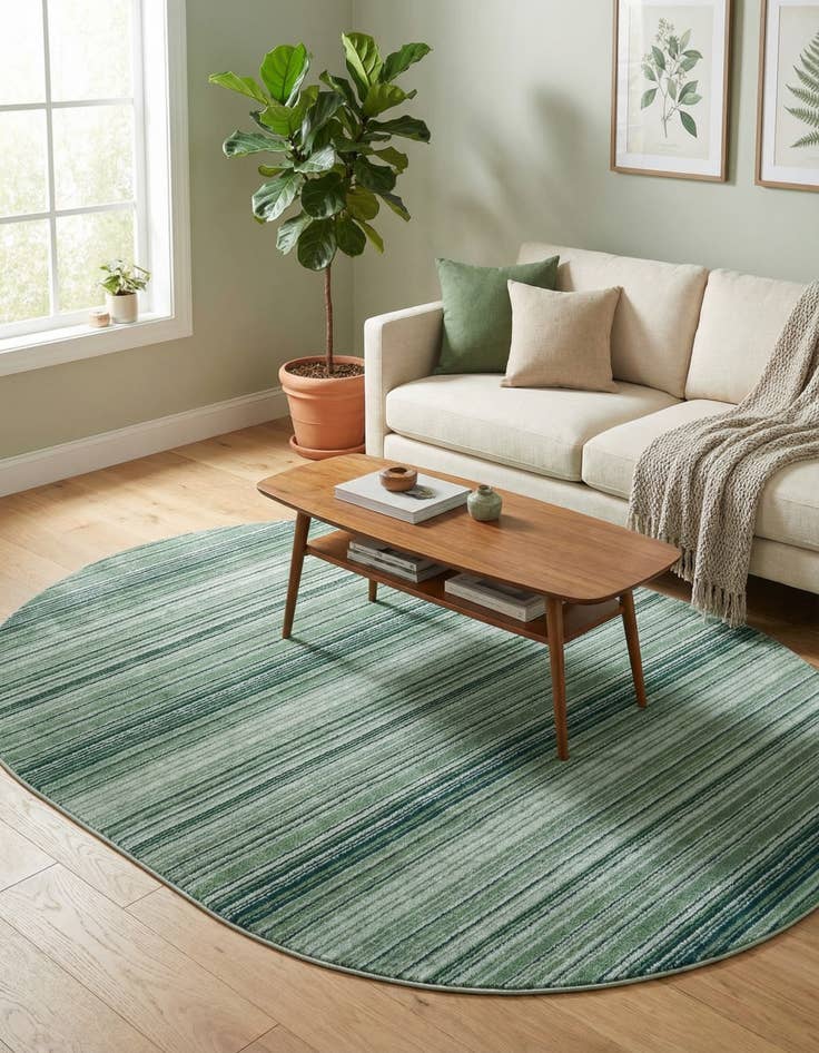 Detail image of 7' 10 x 10' 2 Gemstone Oval Rug