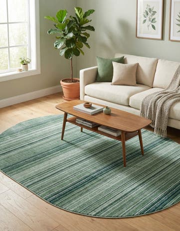 7' 10 x 10' 2 Gemstone Oval Rug