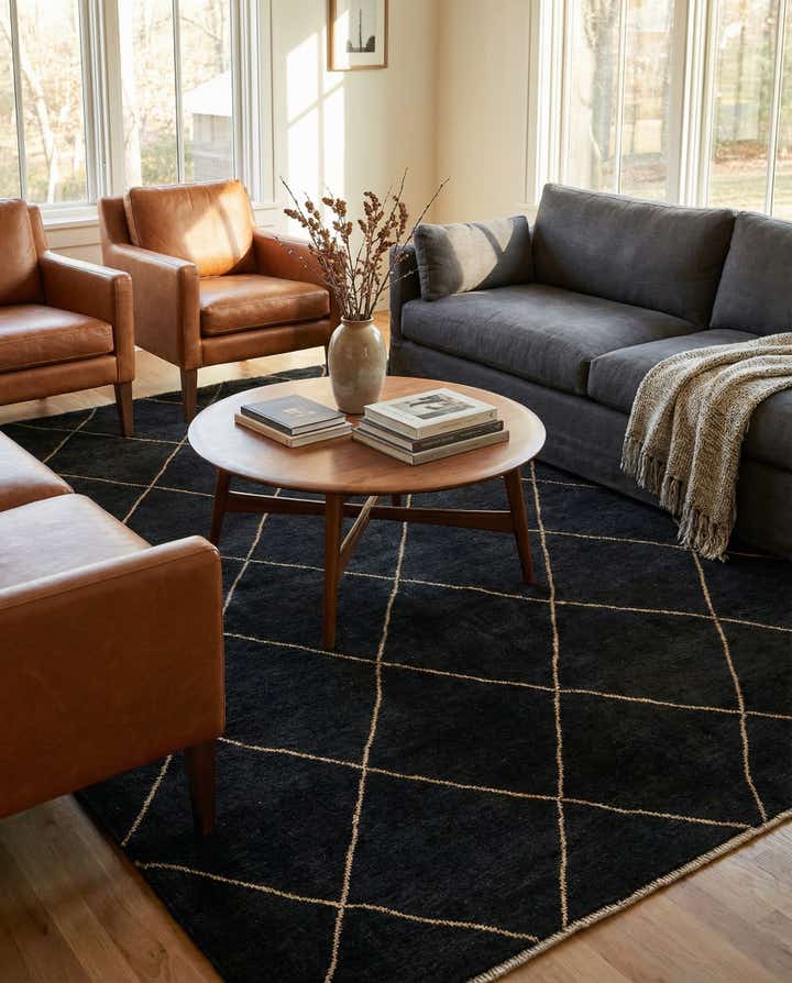 5' 8 x 8' 2 Hand Knotted Darya Wool Rug