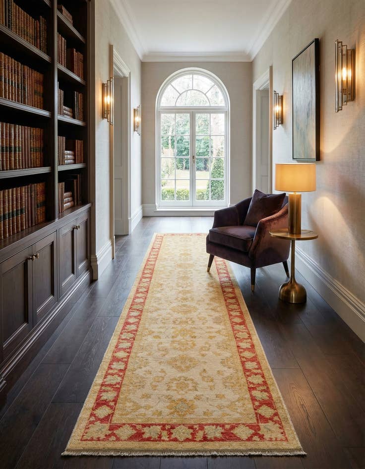 Detail image of 2' 6 x 12' 11 Kaizar Wool Runner Rug