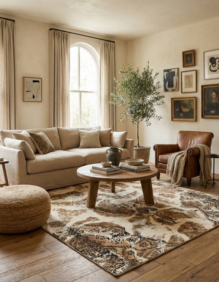 Detail image of 6' x 8' 8  Hand Knotted Ultra Vintage Persian Wool Rug