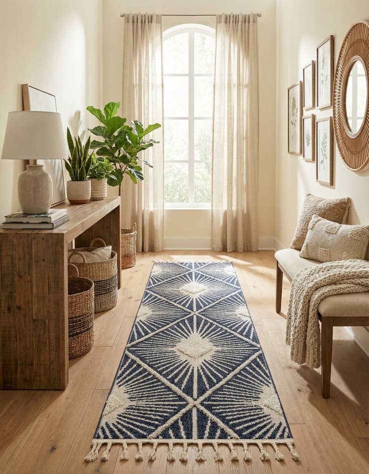 Detail image of 2' 7 x 10' Boho Runner Rug