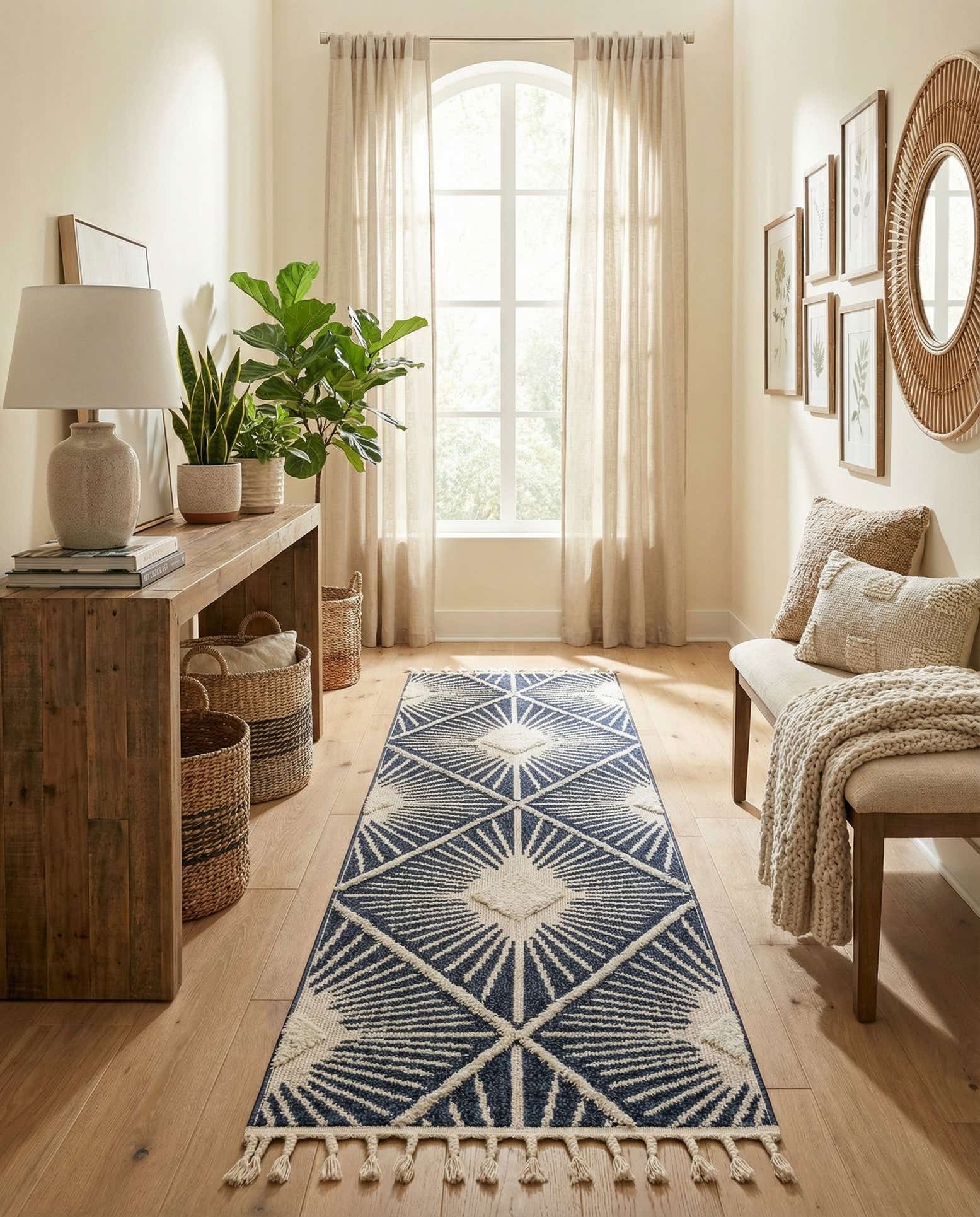 2' 7 x 10' Boho Runner Rug