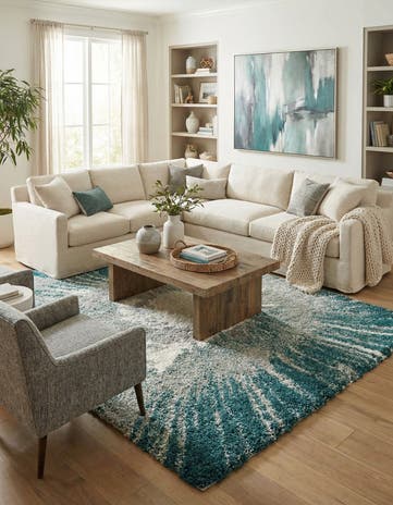9' 10 x 14' Soft Touch Shag Rug