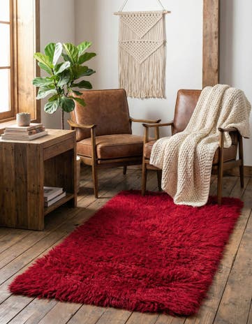 2' x 4' 9 Hand Knotted Moroccan Wool Runner Rug