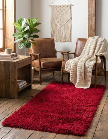 2' x 4' 9 Hand Knotted Moroccan Wool Runner Rug