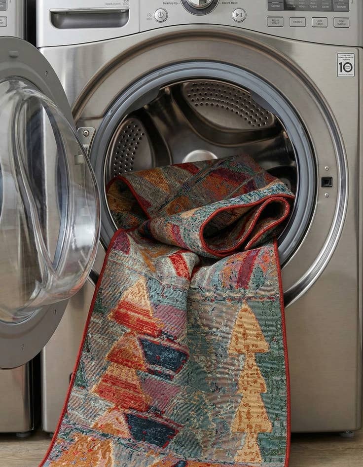 Detail image of 2' 7 x 11'  Washable Modern Indoor / Outdoor Runner Rug