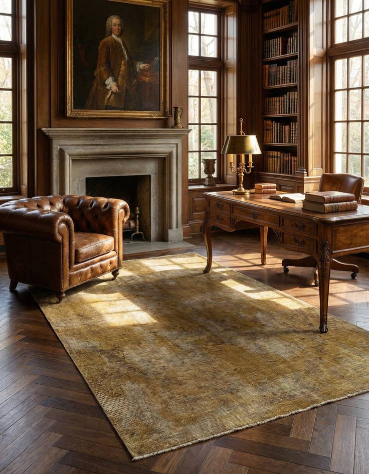 Detail image of 4' 5 x 7' 7 Vintage Royal Wool Rug