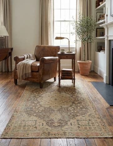 2' 9 x 4' 9 Hand Knotted Ultra Vintage Persian Wool Rug
