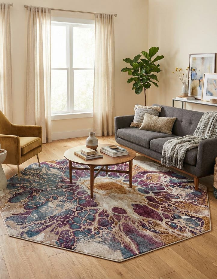 7' 10 x 7' 10 Deepa Octagon Rug