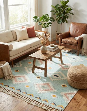 8' x 11' Hand Woven Arizona Wool Rug