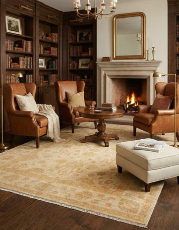 5' 8 x 8' 1 Ziegler Wool Rug